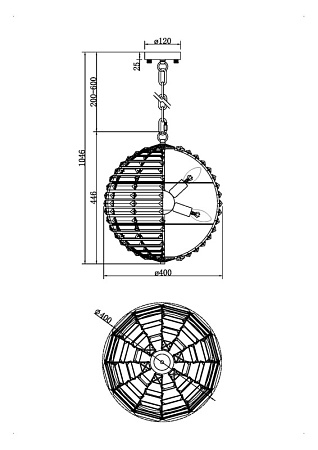 Подвесной светильник Maytoni Palla MOD092PL-06CH - фото