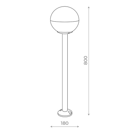 Светильник уличный наземный ST-Luce Черный/Белый E27 1*40W SL9000.415.01 - фото