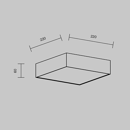 Потолочный светильник Technical Zon C032CL-24W4K-SQ-W - фото