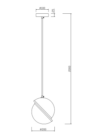 Подвесной светильник Freya Element FR5181PL-01CH - фото