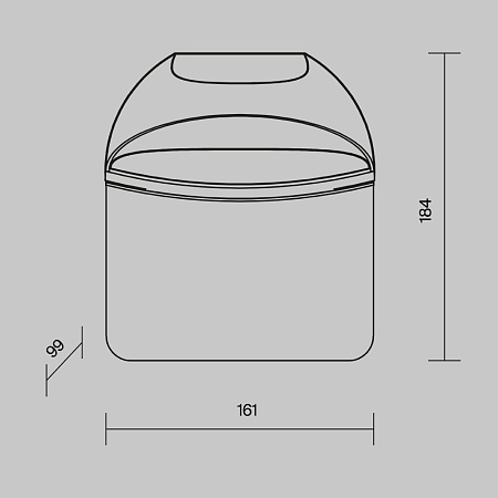 Настенный светильник (бра) Outdoor Gloss O447WL-L7GF3K - фото