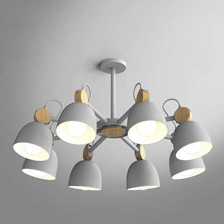 Потолочная Люстр На Штанге Rolla 8 Gray Imperiumloft 178073-26 - фото