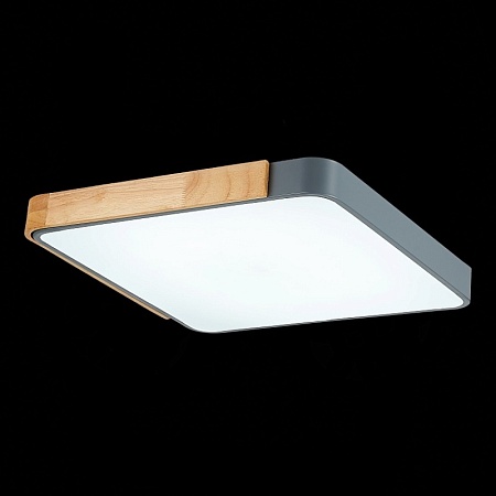 Светильник потолочный Серый, Светлое дерево/Белый LED 1*42W 3000K/4000K/6000K SLE201272-01 - фото