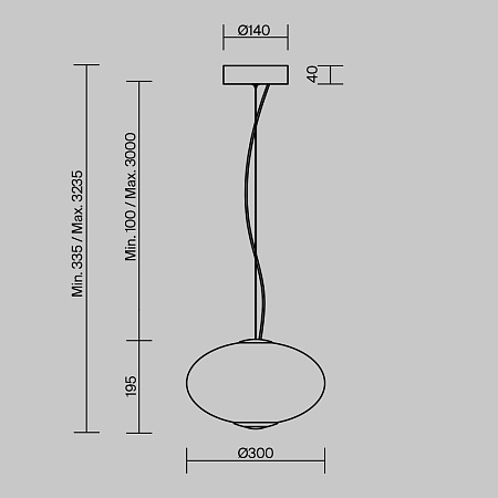 Подвесной светильник Maytoni Bruma MOD397PL-L12CH3K - фото