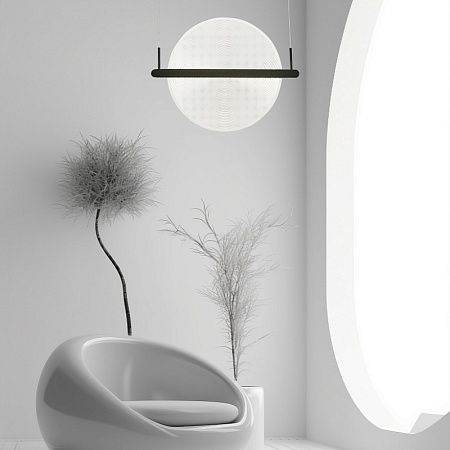 Светильник подвесной ST-Luce Черный/Прозрачный LED 1*15W 4000K SL6233.403.15 - фото