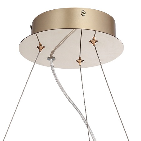 Светильник подвесной ST-Luce золото/прозрачный, янтарный LED 1*42W 3000K SL6135.213.01 - фото