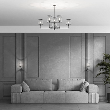 Потолочный светильник Eurosvet 60144/6 хром - фото