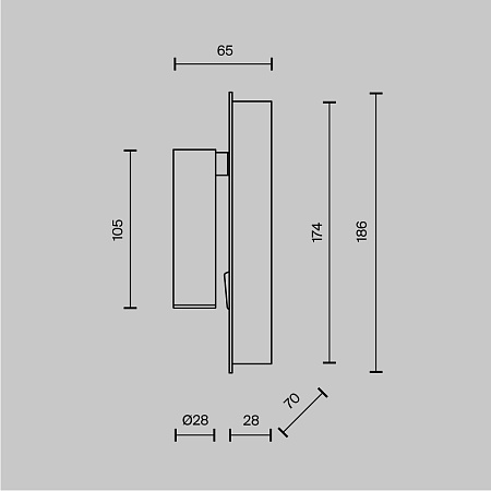 Настенный светильник (бра) Technical Mirax C041WL-L3W3K - фото
