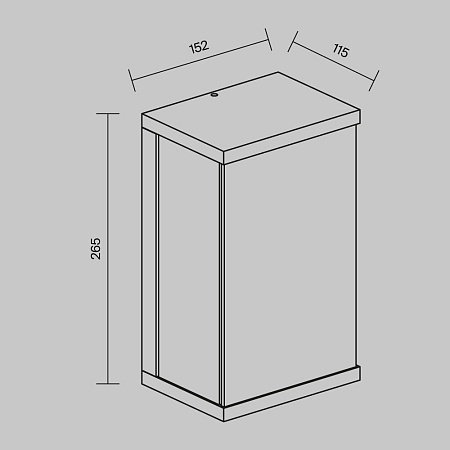 Настенный светильник (бра) Outdoor Baker Street O021WL-L10B3K - фото