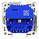 Розетка встраиваемая VOLTUM S70 с заземлением и защитными шторками, 16А, с USB, A+С, (шелк)