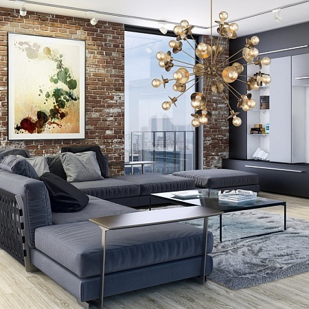 Светильник подвесной ST-Luce Латунь E27 30*40W SL1111.303.30 - фото