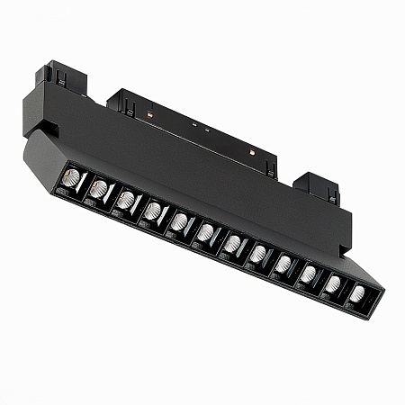 Магнитный трековый светильник Черный LED 1*12W 3000K 1 009Lm Ra>90 36° IP20 L219xW22xH1 ST364.436.12 - фото