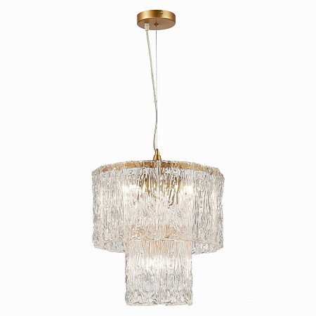 Светильник подвесной Золотистый/Прозрачный E27 5*40W SLE283203-05 - фото