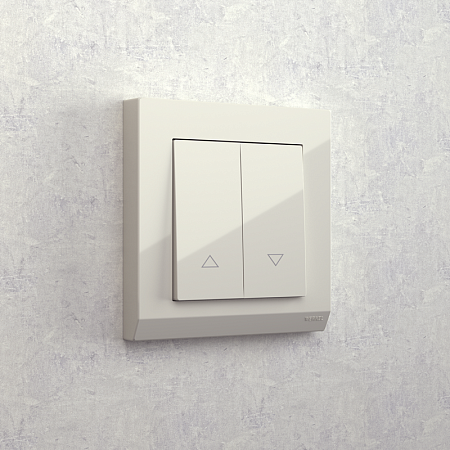 Выключатель жалюзи слоновая кость WL03-01-02 - фото