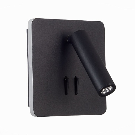 Светильник настенный Черный LED 1*9W 3000K 624Lm Ra>80 IP20 L-xW140xH140 170-240V SL1586.431.01 - фото