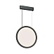 DK6604-BK Подвесной вертикальный светильник Veil со светодиодом H1500 d400 220V 36W 3000-6000K IP20 черный алюминий - фото