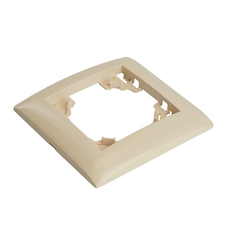 Рамка 1-местная, горизонтальная, STEKKER, PFR00-9011-02, серия Эрна Элегант, слоновая кость - фото