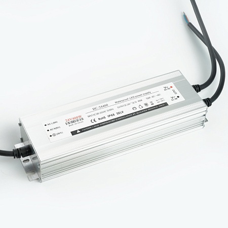 Трансформатор электронный для светодиодной ленты 400W 24V 245*77*41мм  IP67 (драйвер), LB007 FERON - фото