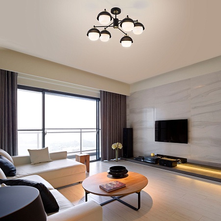 Потолочный светильник Eurosvet 70106/6 черный - фото