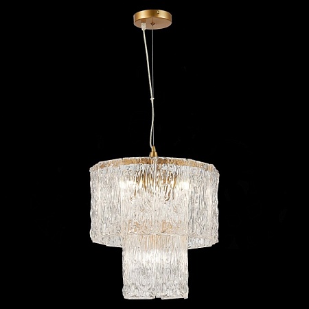 Светильник подвесной Золотистый/Прозрачный E27 5*40W SLE283203-05 - фото