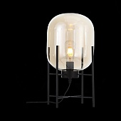Прикроватная лампа ST-Luce Черный/Коньячный E27 1*40W (из 2-х коробок) SL1050.505.01