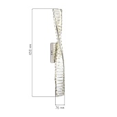 Светильник настенный ST-Luce Хром/Прозрачный LED 1*13W 4000K SL6205.101.01