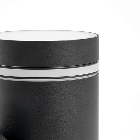 Светильник садово-парковый Feron DH1002, на стену вверх/вниз, 2* GX53, 230V, черный - фото