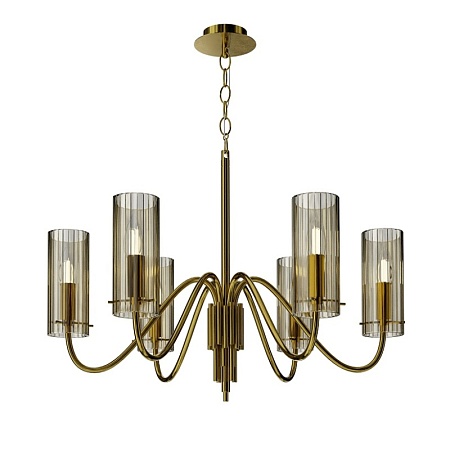 Светильник подвесной ST-Luce латунь/коньячный E14 6*40W SL2005.303.06 - фото