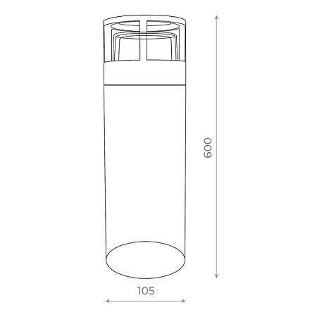 Светильник уличный наземный ST-Luce Черный LED 1*5W 4000K SL9507.405.01 - фото
