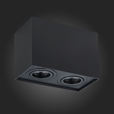 Светильник потолочный Черный GU10 2*50W L181xW100xH123 220V Без ламп ST109.407.02 - фото
