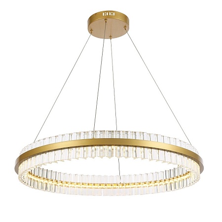 Светильник подвесной ST-Luce Матовое золото/Прозрачный LED 1*60W 3000K SL383.223.01 - фото