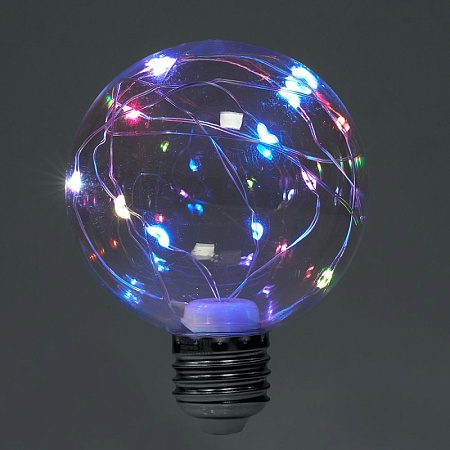 Лампа светодиодная Feron LB-381 E27 3W 230V RGB - фото