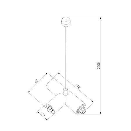 Module System Набор для подвеса Т-образный с питанием (черный) 85189/00 Elektrostandard - фото