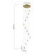 Светильник подвесной ST-Luce Золотистый/Прозрачный LED 12*3W 3000K SL6114.203.12 - фото
