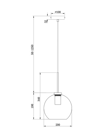 Подвесной светильник Freya Bravis FR8002PL-01BS - фото