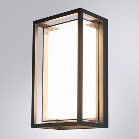 Уличный настенный светильник Arte lamp MENKAR A1332AL-1BK - фото