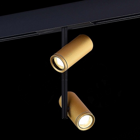 Магнитный трековый светильник Золотистый LED 1*16W 4000K 1 250Lm Ra>90 36° IP20 D45xH24 ST808.246.16 - фото
