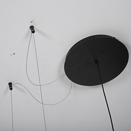 Реечный Подвесной Светильник Palma Wall Lamp 2 Шара + 1 Вазон Горизонтальная Imperiumloft 204172-22 - фото