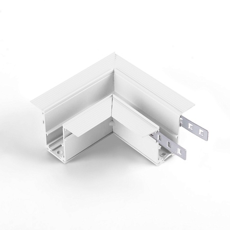 Коннектор угловой для встраиваемого шинопровода Slim Magnetic белый 85092/00 Elektrostandard - фото