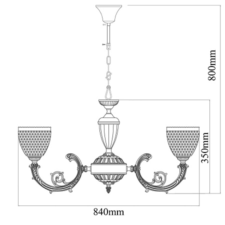 Люстра MW-Light Фелиция 114010308 - фото