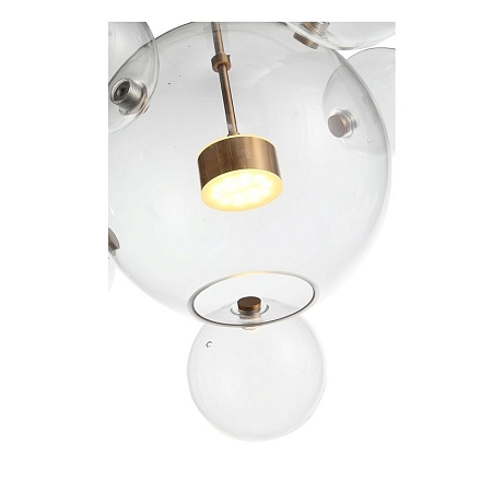 Светильник подвесной ST-Luce Латунь/Прозрачный LED 1*14W 3000K SL1133.213.01 - фото