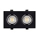 DK3022-BK Встраиваемый светильник, IP 20, 10 Вт, GU5.3, LED, черный, пластик - фото