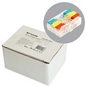 Клемма супер-компактная проходная серии 219 на 3 контакта STEKKER,LD219-423