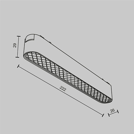 Трековый светильник Technical Basis Grid TR084-1-12W4K-W - фото