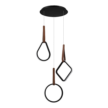 Светильник подвесной ST-Luce Черный/Черный, Терракотовый LED 1*36W 4000K SL6131.403.36 - фото