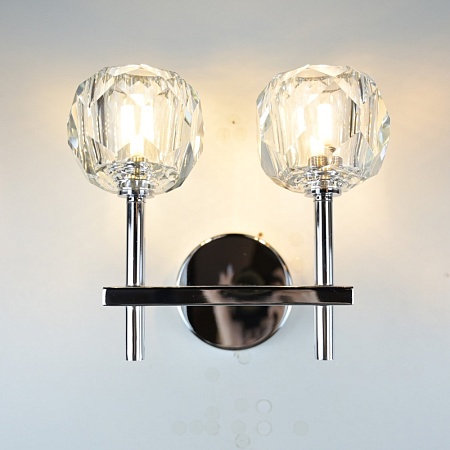 Бра Boule De Cristal Double Sconce Chrome Imperiumloft 156049-22 - фото