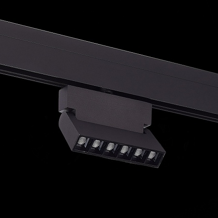 Магнитный трековый светильник Черный LED 1*6W 3000K 532Lm Ra>80 36° IP20 L120xW22xH134 ST362.436.06 - фото
