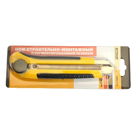 Нож строительно-монтажный серии KMU с сегмент.лезвием, винтовой фиксатор, 25 мм KMU-1-R - фото