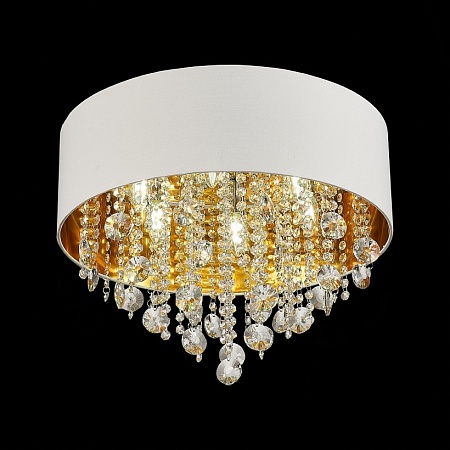 Светильник потолочный ST-Luce Хром/Белый, Золотистый, Прозрачный E14 6*40W SL1350.502.06 - фото