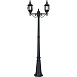 Светильник садово-парковый Feron 8115/PL8115 столб 3*100W E27 230V, черное золото - фото